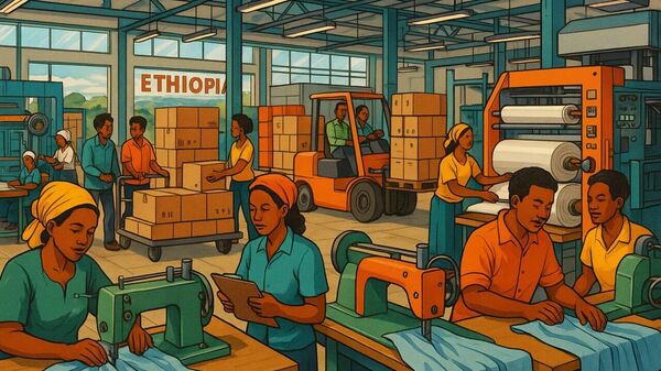 ኢትዮጵያ በበጀቱ ዓመቱ አስራ አንድ ወራት ከአምራች ኢንዱስትሪው 289 - Sputnik አፍሪካ