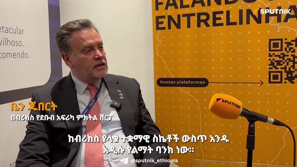የብሪክስ አዲሱ የልማት ባንክ ለአባል ሀገራቱ ሁለንተናዊ ዕድገት ጉልህ ሚና እንደሚጫወት በብሪክስ የደቡብ አፍሪካ ምክትል ሸርፓ ተናገሩ - Sputnik አፍሪካ