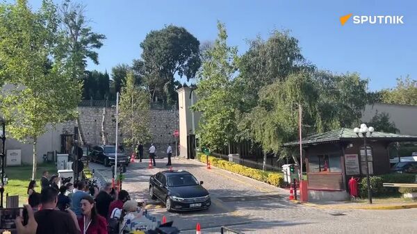 የቱርክ ልዑካን ቡድን የሩሲያ እና ዩክሬን ድርድር በሚካሄድበት የሲራጋን ቤተ-መንግሥት ደረሰ - Sputnik አፍሪካ