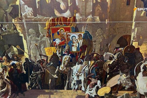 ኢትዮጵያዊው አርቲስት ቴዎድሮስ አበባው በፑሽኪን ማዕከል ሥራውን አቀረበ - Sputnik አፍሪካ