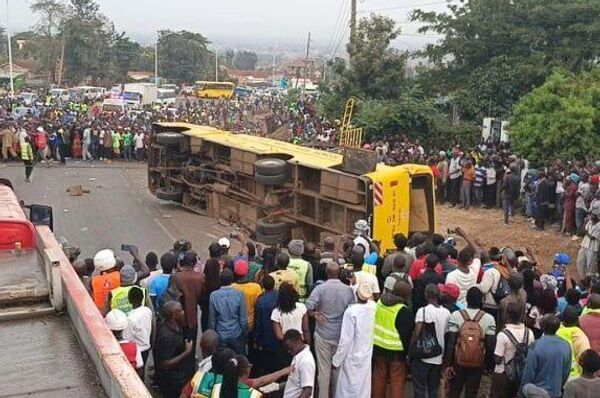 ከ25 በላይ ሰዎች የሞቱበት የኬንያ የአውቶቡስ አደጋ ቦታ ተጨማሪ ምሥል - Sputnik አፍሪካ