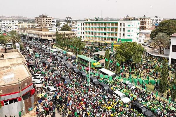 የታንዛኒያ ፕሬዝዳንት የገዥውን ፓርቲ የምርጫ ቅስቀሳ አስጀመሩ የታንዛኒያ ፕሬዝዳንት የገዥውን ፓርቲ የምርጫ ቅስቀሳ አስጀመሩ - Sputnik አፍሪካ