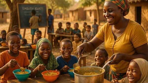 ናይጄሪያ የትምህርት ቤት ምገባ ፕሮግራምን ከትምህርት ውጭ ላሉ ሕጻናት ለማስፋት አቅዳለች - Sputnik አፍሪካ