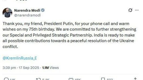 ሕንድ ለዩክሬን ግጭት ሰላምዊ እልባት ሁሉንም አይነት አስተዋፆ ለማድረግ ዝግጁ ናት ሲሉ ሞዲ ተናገሩ - Sputnik አፍሪካ