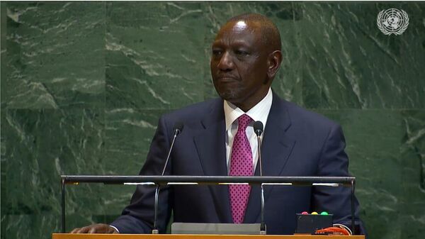 የኬንያው ፕሬዝዳንት ዊልያም ሩቶ በኒው ዮርክ በተባበሩት መንግሥታት ጠቅላላ ጉባኤ ንግግር አድርገዋል - Sputnik አፍሪካ
