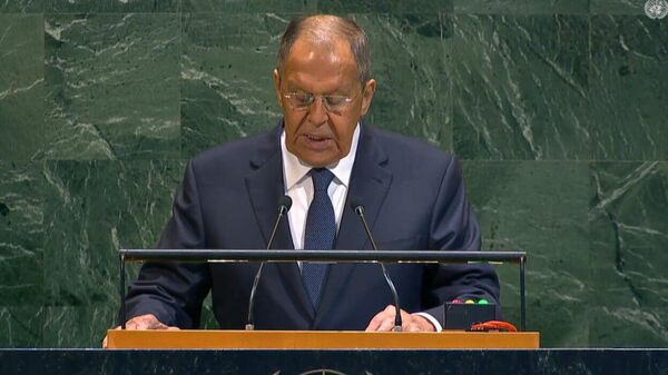 የሩሲያ የውጭ ጉዳይ ሚኒስትር ሰርጌ ላቭሮቭ የተመድ ጠቅላላ ጉባኤ ንግግር - Sputnik አፍሪካ