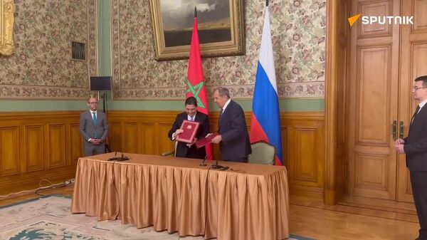 የሩሲያና ሞሮኮ የውጭ ጉዳይ ሚኒስቴሮች የጋራ የሥራ ኮሚቴ ምሥረታ የመግባቢያ ሰነድ የፊርማ ሥነ ስርዓት ተከናወነ - Sputnik አፍሪካ