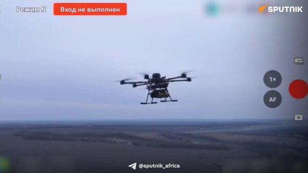 የሩሲያ ድሮን የዩክሬን ቦምብ ተሸካሚ ድሮንን መቶ ጣለ - Sputnik አፍሪካ