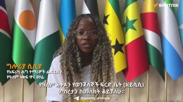 አፍሪካ የዓለም አቀፉ የወንጀለኞች ፍርድ ቤት ኢ-ፍትሐዊ አሠራር ዋነኛ ሰለባ ናት - የአፍሪካ ሕግ ተማሪዎች ፌዴሬሽን የዓለም አቀፍ ዋና ፀሃፊ - Sputnik አፍሪካ