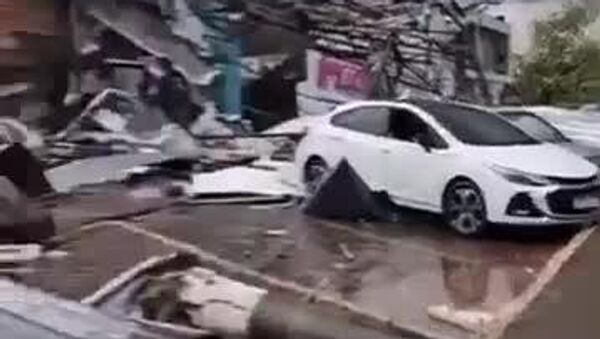 #viral | በብራዚል ፓራና ክልል የተከሠተ ኃይለኛ አውሎ ነፋስ 80% የሚሆነውን የሪዮ ቦኒቶ ዶ ኢጉዋቹ ከተማ መሠረተ ልማት አወደመ - Sputnik አፍሪካ