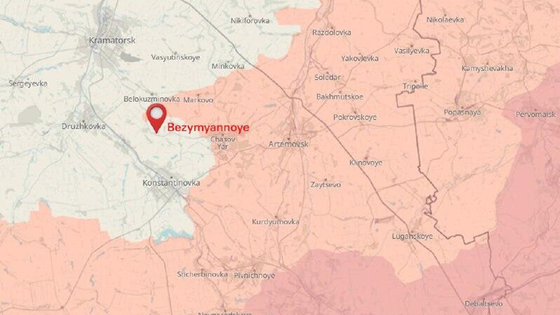 የሩሲያ ኃይሎች በዶንቴስክ ሕዝባዊ ሪፐብሊክ የቤዚሚያንኖዬን ሰፈር ነጻ ማውጣታቸውን የሩሲያ የመከላከያ ሚኒስቴር አስታወቀ የሩሲያ ኃይሎች በዶንቴስክ ሕዝባዊ ሪፐብሊክ የቤዚሚያንኖዬን ሰፈር ነጻ ማውጣታቸውን የሩሲያ የመከላከያ ሚኒስቴር አስታወቀ - Sputnik አፍሪካ, 1920, 05.12.2025