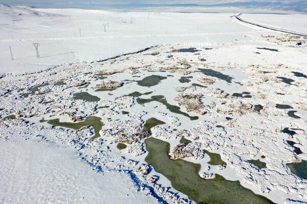 በቱርክ የሚገኘው ካሊ ሐይቅ ወደ በረዶ ግግርነት ተቀየረ፤ ሐይቁ ከአፍሪካ ወደ ሩሲያ የሚሰደዱ ወፎችን አደጋ ላይ ጥሏል - Sputnik አፍሪካ