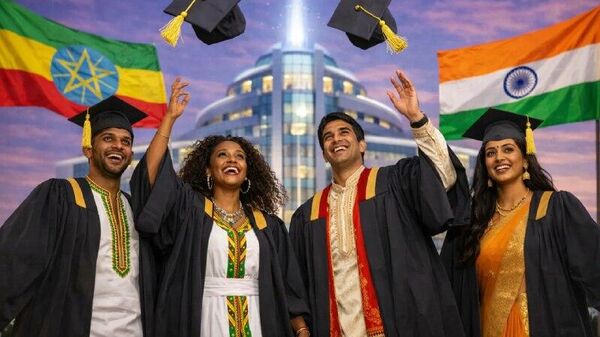 የኢትዮ-ሕንድ የድህረ-ምረቃ መርሃ ግብር 1,200 ኢትዮጵያውያን ተማሪዎችን የማሠልጠን ዓላማ ሰንቋል - Sputnik አፍሪካ