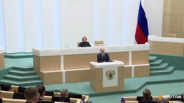 ፑቲን በሩሲያ ፌዴሬሽን ምክር ቤት የምልዓተ ጉባኤ ስብሰባ ላይ ንግግር አደረጉ - Sputnik አፍሪካ