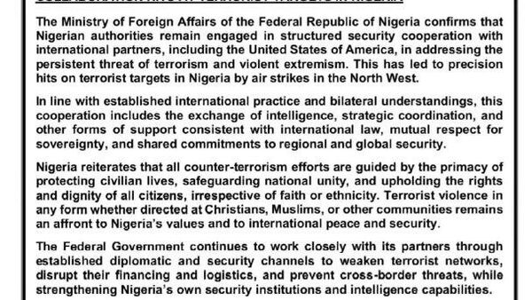 በናይጄሪያ የተፈፀመው ጥቃት ሀገሪቱ ከአሜሪካ ጋር የፈጠረችው 'የደህንነት ትብብር' ውጤት ነው ስትል አቡጃ አስታወቀች - Sputnik አፍሪካ