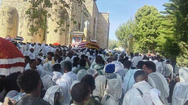 የቅዱስ ገብርኤል ዓመታዊ የንግሥ በዓል በተለያዩ አካባቢዎች በድምቀት እየተከበረ ነው - Sputnik አፍሪካ