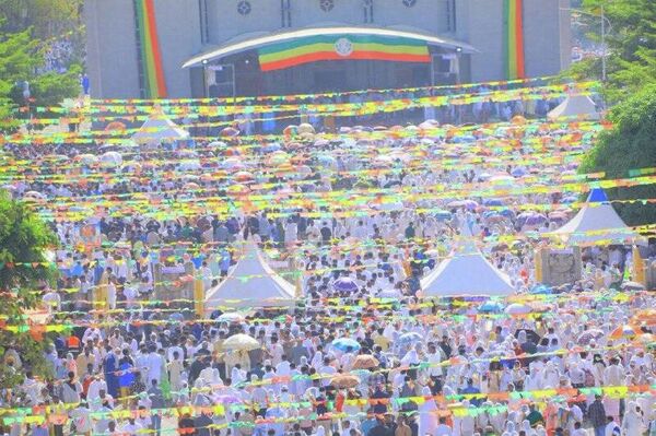 የቅዱስ ገብርኤል ዓመታዊ የንግሥ በዓል በተለያዩ አካባቢዎች በድምቀት እየተከበረ ነው - Sputnik አፍሪካ