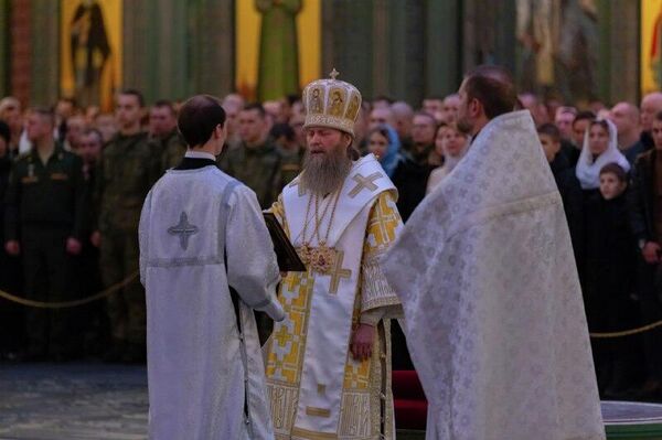 የእምነት እና የአገልግሎት ገና - የሩሲያ ጦር ኃይሎች ካቴድራል ደማቅ የገና በዓል ሥነ-ሥርዓት አከናወነ - Sputnik አፍሪካ