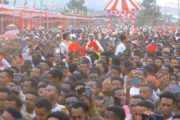 በ86ኛው የአገው ፈረሰኞች በዓል የፈረስ ግልቢያ ትርዒት ድንቅ ትዕይንቶች በምስል - Sputnik አፍሪካ