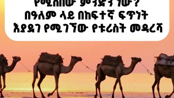 ኢትዮጵያ በዓለም አቀፍ ደረጃ ፈጣን ዕድገት እያሳዩ ካሉ የቱሪዝም መዳረሻዎች ዝርዝር ውስጥ ተካተተች - Sputnik አፍሪካ