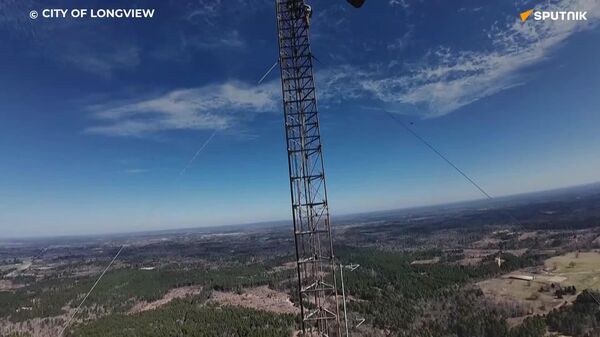 #viral | ከመሬት በላይ 275 ሜትር ከፍታ በቴክሳስ ውስጥ የተካሄደ የሕይወት አድን ተልዕኮ - Sputnik አፍሪካ