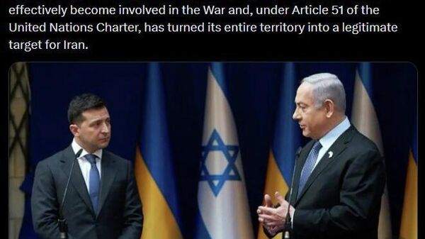 ኢራን፤ ዩክሬን ለእስራኤል በምታደርገው ወታደራዊ ድጋፍ ዙሪያ ማስጠንቀቂያ ሰጠች - Sputnik አፍሪካ