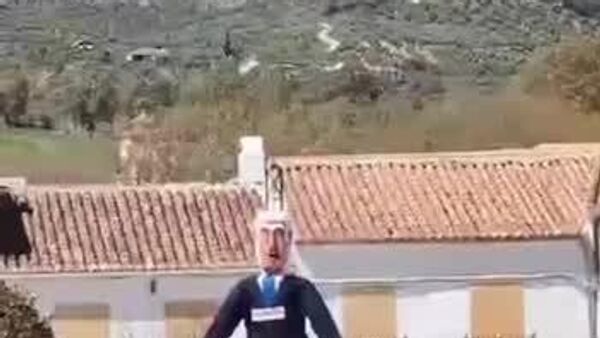 #viral | የእስራኤሉ ጠቅላይ ሚኒስትር ኔታንያሁ ስፔን ውስጥ 'ተተኮሰባቸው' - ነገር ግን ጥይት የትርከፈከፈው በሰው አምሳያ አሻንጉሊት ላይ ነው - Sputnik አፍሪካ