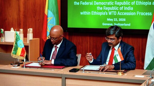 ኢትዮጵያ በዓለም ንግድ ድርጅት አባልነት ድርድር ማዕቀፍ ከሕንድ ጋር የሁለትዮሽ የገበያ ዕድል ስምምነት ተፈራረመች - Sputnik አፍሪካ