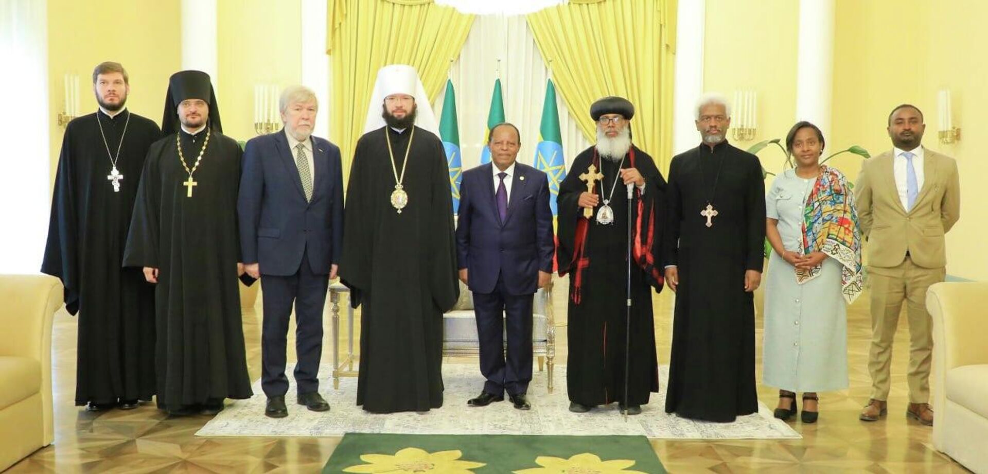 የሩሲያ ኦርቶዶክስ ቤተ ክርስቲያን ከፍተኛ ልዑካን ቡድን ከርዕሰ ብሔር ታዬ አጽቀሥላሴ ጋር ውይይት አደረገ - Sputnik አፍሪካ, 1920, 03.06.2026