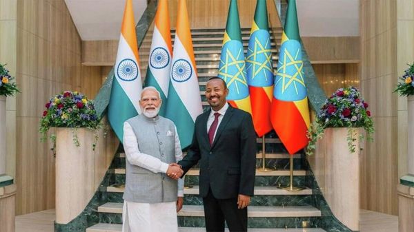 የናሬንድራ ሞዲ አመራር በሚሊዮኖች የሚቆጠሩ ዜጎችን ከድህነት አውጥቷል - ጠቅላይ ሚኒስትር ዐቢይ አሕመድ - Sputnik አፍሪካ