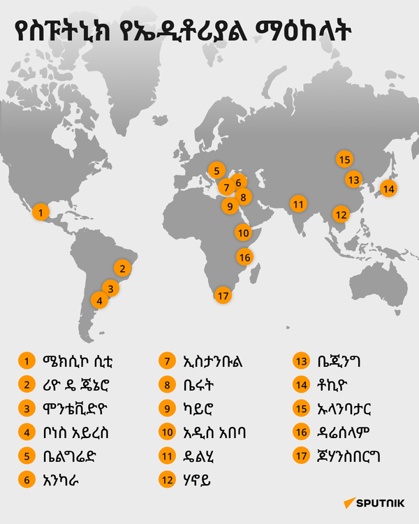 የስፑትኒክ የኤዲቶሪያል ማዕከላት - Sputnik አፍሪካ