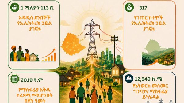 በ2019 ከአንድ ሚሊዮን በላይ አዳዲስ ደንበኞች የኤሌክትሪክ ኃይል ተጠቃሚ ይሆናሉ - Sputnik አፍሪካ