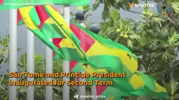 ሳኦ ቶሜ እና ፕሪንሲፔ ፕሬዝዳንት ቪላ ኖቫ ዳግም ከተመረጡ በኋላ ለሁለተኛ የሥልጣን ዘመን ቃለ መሐላ ፈፀሙ - የፕሬዝዳንት ጽሕፈት ቤት - Sputnik አፍሪካ